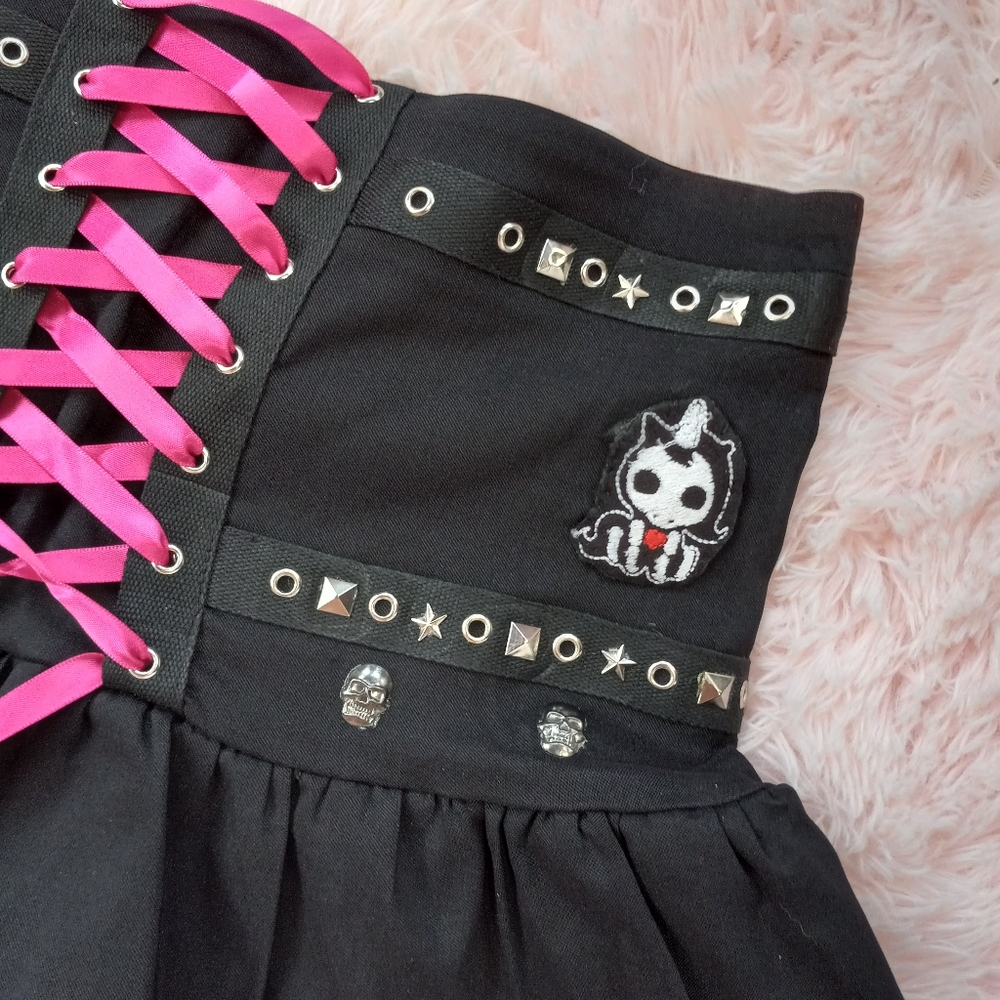 Skelanimal unicorn Custom Rage festival skirt! OOAK fairy grunge! Only 1 on 🌎 - Picture 5 of 15